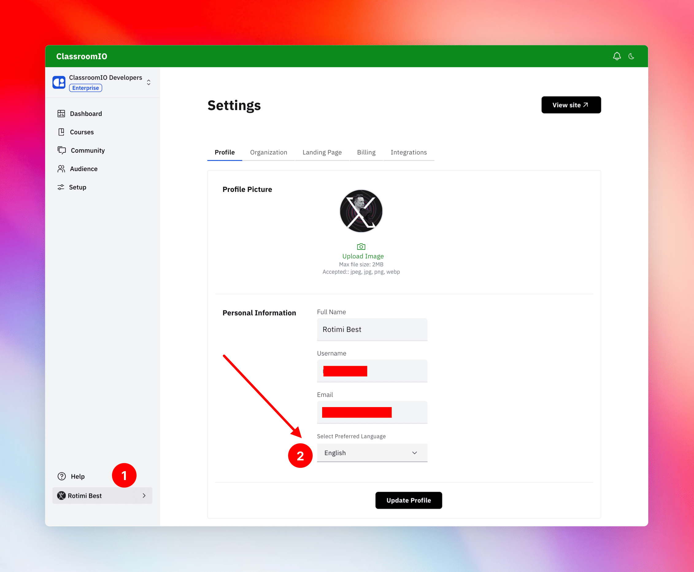 select-language-settings